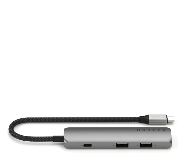Satechi 4-in-1 USB-C Slim Multiport Adapter 4K USB-C, szary STP4SM - 1358259 - zdjęcie 3
